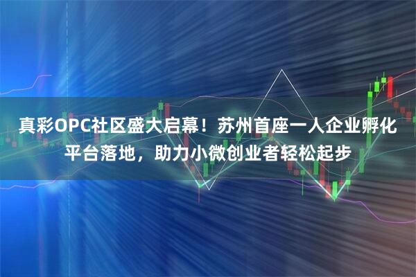 真彩OPC社区盛大启幕！苏州首座一人企业孵化平台落地，助力小微创业者轻松起步