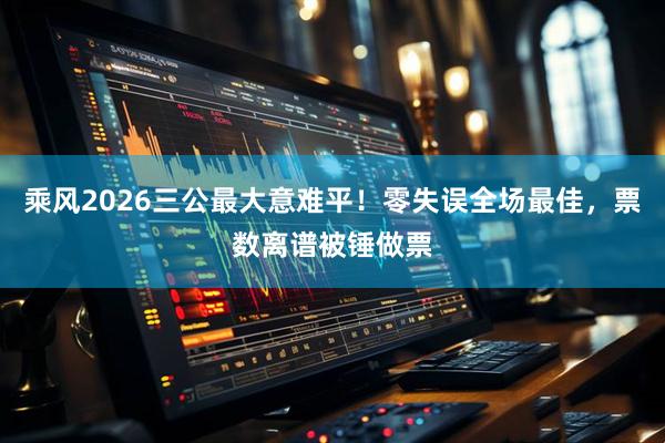 乘风2026三公最大意难平！零失误全场最佳，票数离谱被锤做票