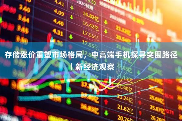 存储涨价重塑市场格局，中高端手机探寻突围路径丨新经济观察